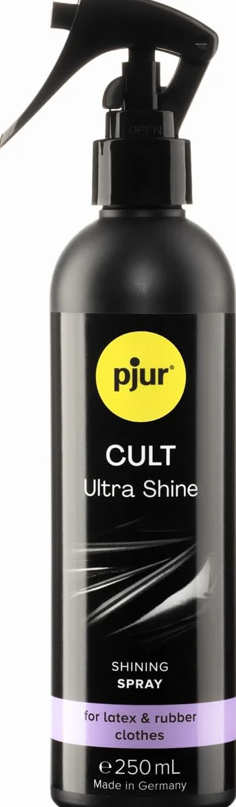 pjur CULT Ultra Shine - Cuida el látex para un brillo intenso sin pulido posterior - para goma (250ml)