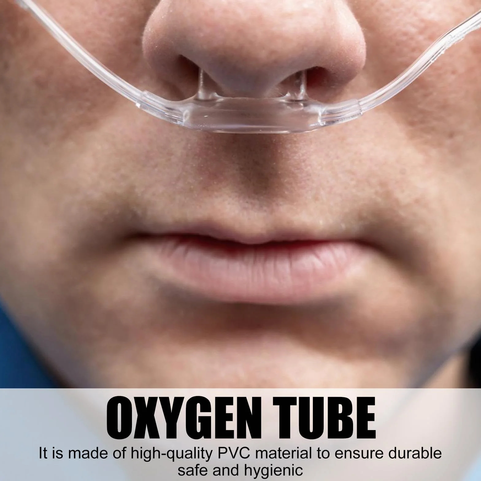 20 gafas de oxígeno para la nariz: 300 cm, gafas de nariz para dispositivo de oxígeno, gafas de oxígeno con tubo O2 para dispositivo de oxígeno, terapia de respiración, gafas nasales, tubo de