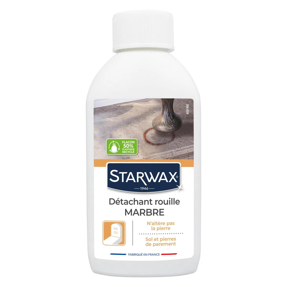 STARWAX – Quitamanchas de óxido – Mármoles y piedra natural – Limpia y elimina las huellas de óxido, no altera – Fabricado en Francia – 250 ml