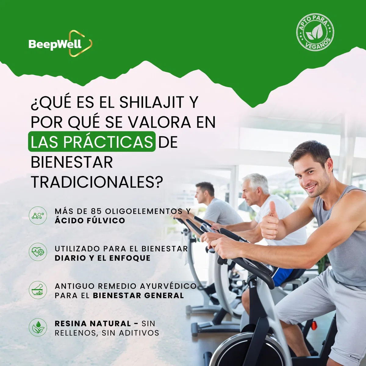 Shilajit Pure Himalayan - Resina Shilajit para hombres y mujeres (80 porciones)
