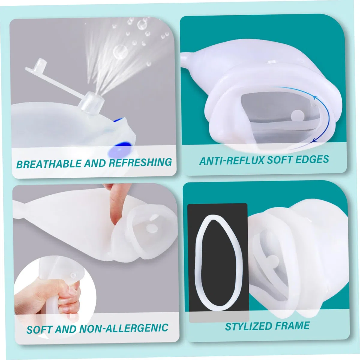 Conjunto de calzoncillos para incontinencia a prueba de fugas para hombres, orinal desmontable con bolsa para piernas y colector de silicona (L)