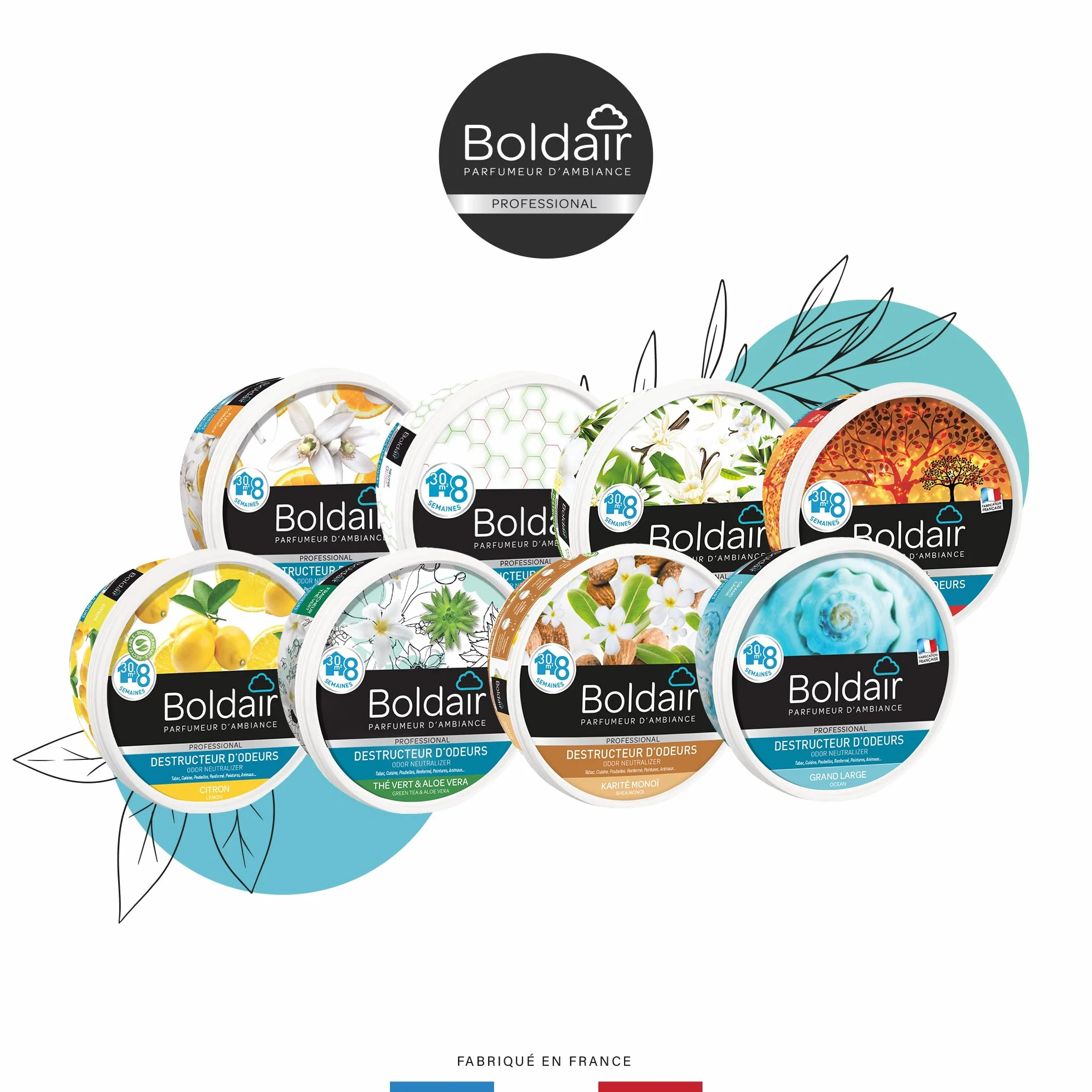 Boldair Gel Destructor olores Limón