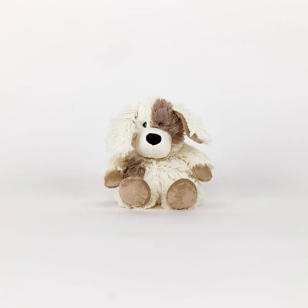Warmies almohadilla térmica de cachorro en tamaño mini, totalmente apto para microondas y con peso, ideal para la ansiedad Se puede enfriar en calentar en el microondas Almohadilla térmica suave
