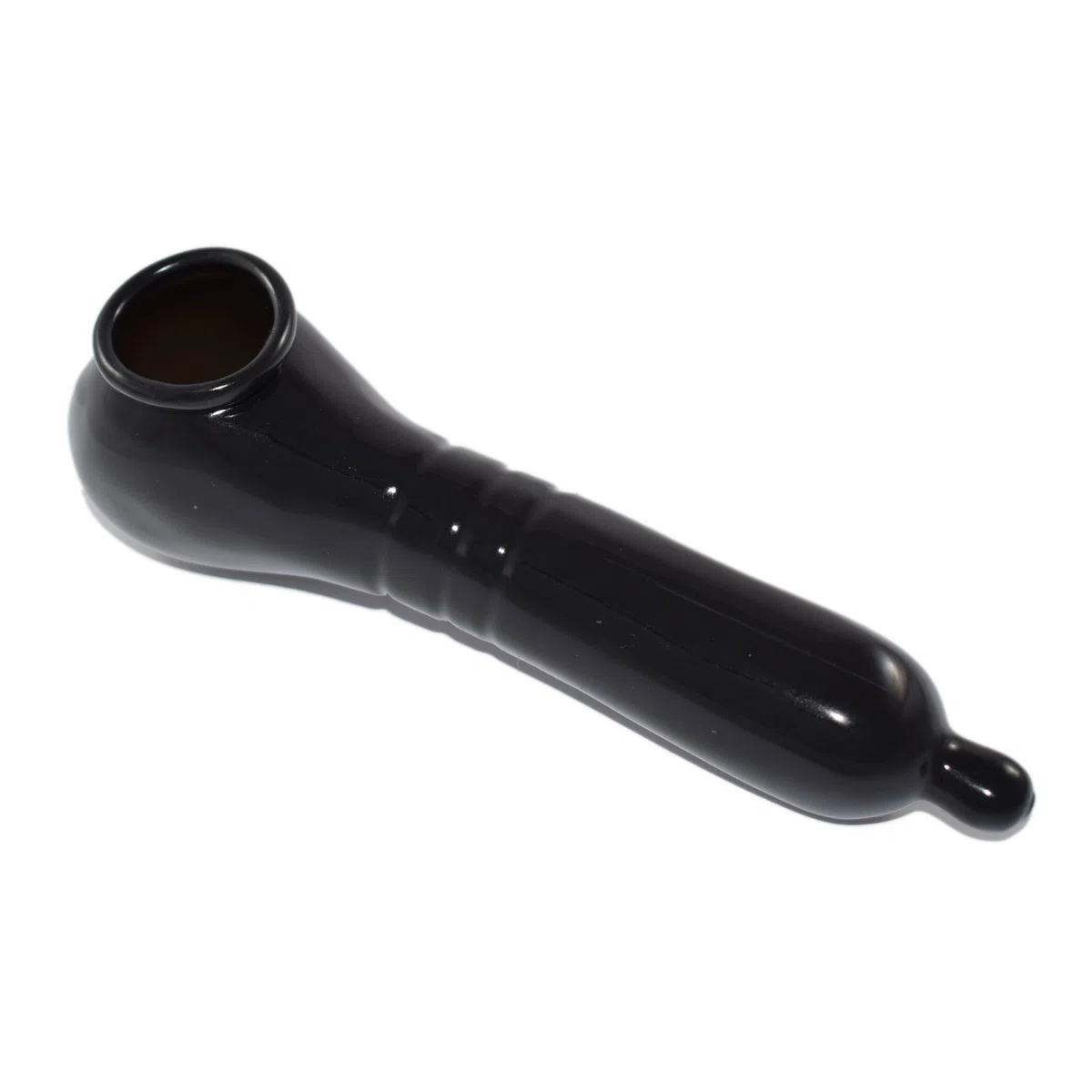 Rubberfashion Funda de látex para el pene - anatómica con venas - Funda de látex para el pene con escroto para hombres 21 cm negro 0,4mm talla única