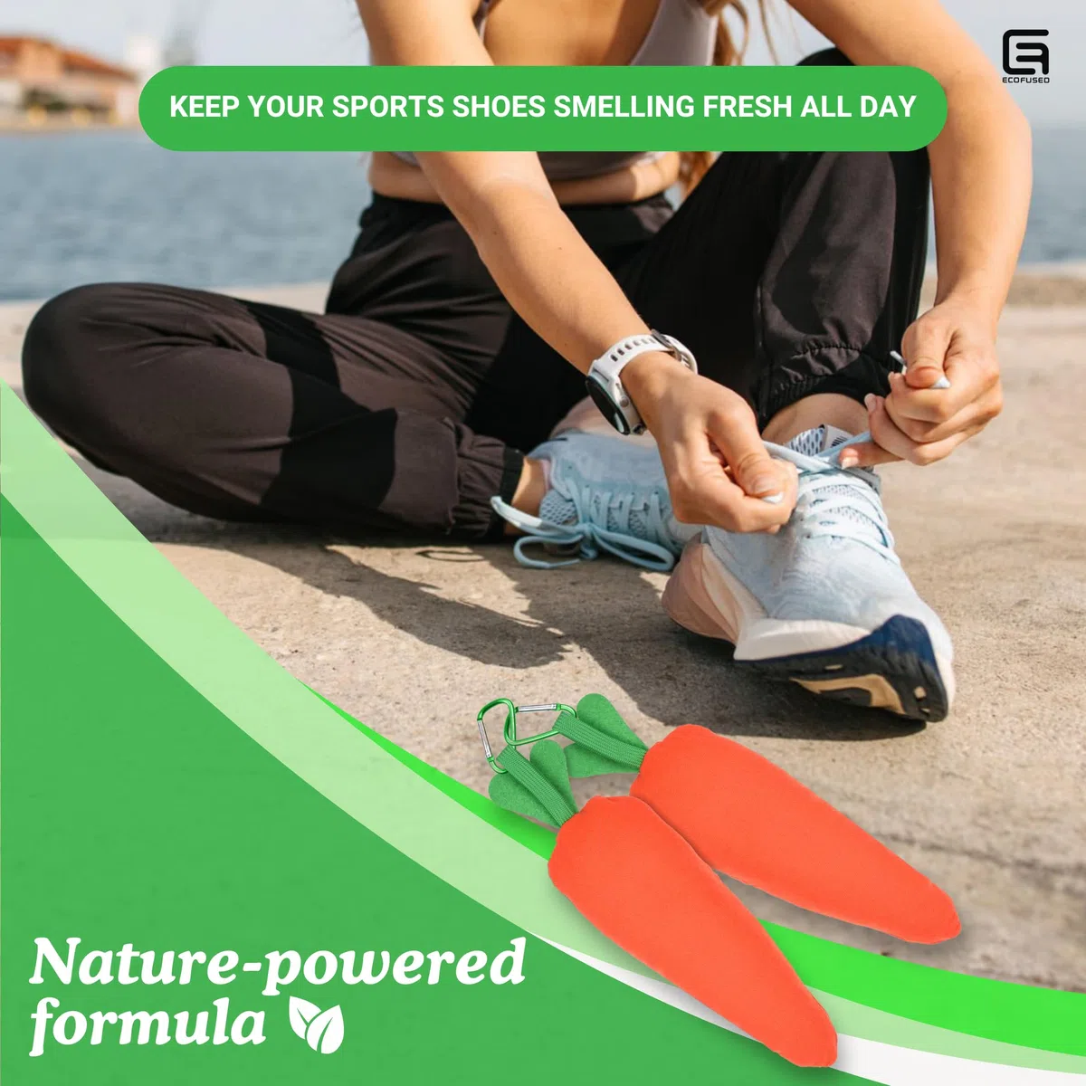 Desodorante para zapatos Carrotsoles en paquete de 2, eliminador de olores para zapatos, botas, armarios, cajones, guantes - Absorbente de humedad, ambientador, purificador de aire de carbón activado