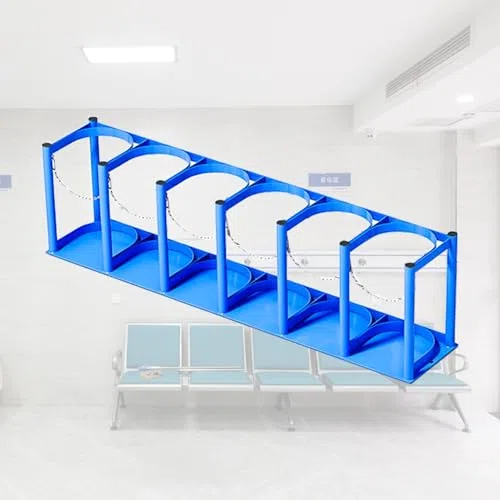 Soporte de tanque de oxígeno, soporte de cilindro médico duradero para un almacenamiento seguro, soporte compacto para depósito de gas para el hogar o la clínica
