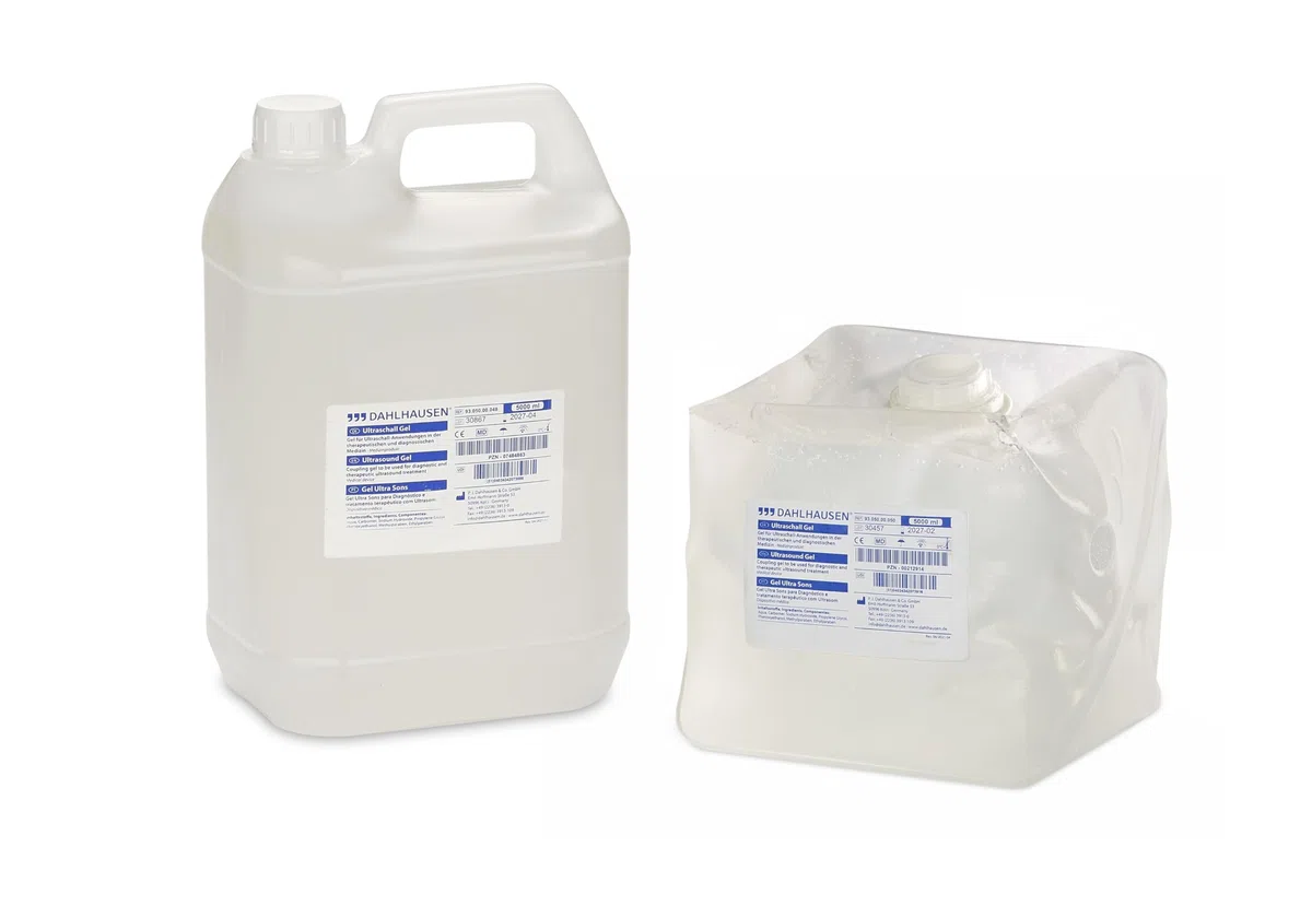 Dahlhausen Gel de Ultrasonidos Transparente 5L – Cubitainer Profesional – Uso Médico y Fisioterapia
