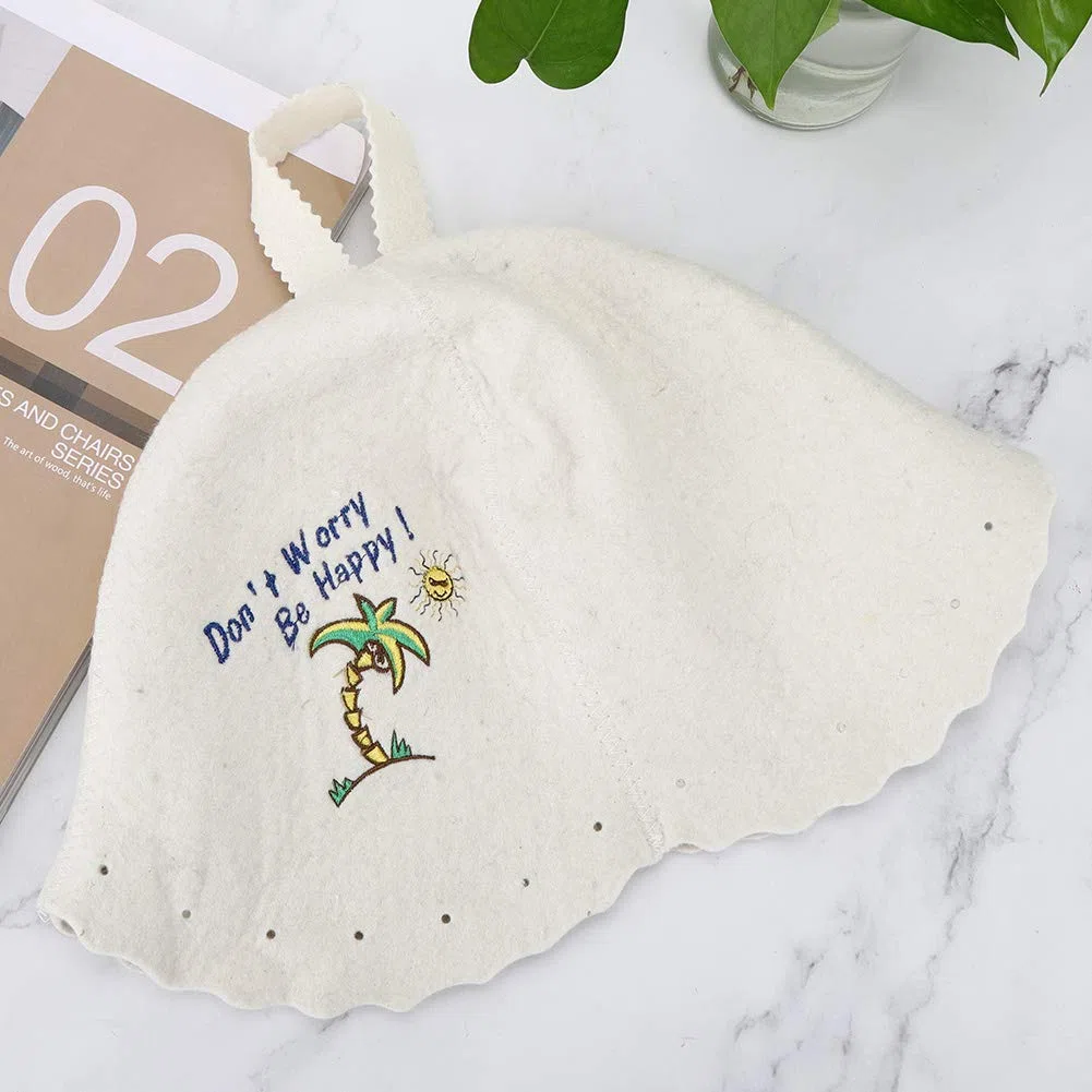 Gorro de Sauna Lana, Gorro de Sauna Gorro de Banya Ruso finlandés para Hombres Mujeres Sombrero de Fieltro Accesorios de Sauna