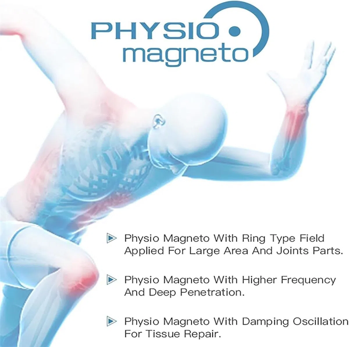 McbeAn Dispositivo De Terapia De Alivio del Dolor con Bucle Magnético PEMF, Dispositivo De Terapia De Campo Magnético, Intensidad Ajustable Y Frecuencia De 1000-3000 KHz, 2 Modos De Trabajo Y Efecto