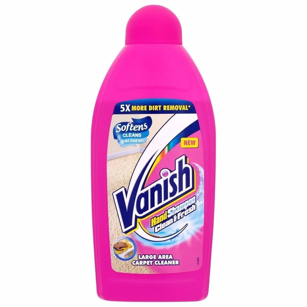 Vanish Limpieza mano Alfombra Champú Large Area Carpet Cleaning 450ml