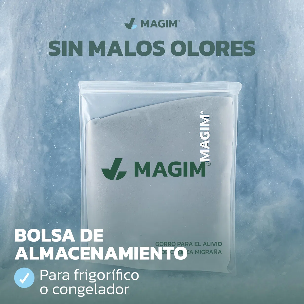 Gorro Migraña | Gorro Terapéutico + Pinza Acupresión + Anillo Antiestrés + eBook “Guía Migrañas” | Alivio Dolor de Cabeza, Sinusitis, Estrés y Tensión de forma natural (GRIS)