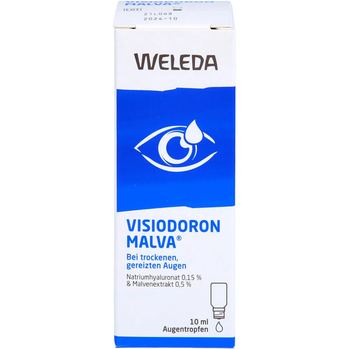 WELEDA Visiodoron Malva Augentropfen bei trockenen und gereizten Augen, 10 ml Solución