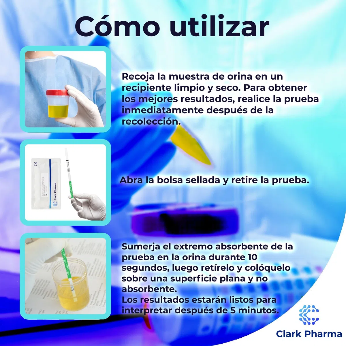 20 x Tiras Reactivas para Prueba de Metanfetamina | Analiza Orina para Metanfetamina | Kit de Detección de Crystal Meth