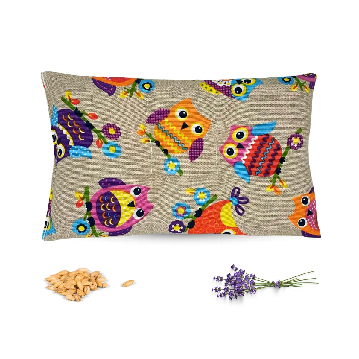 Saco Térmico de Semillas para Microondas | Saco de Semillas para Microondas | Bolsa Semillas Calor Microondas, con Semillas de Trigo y Lavanda, para un Alivio Natural del Dolor, 30 x 17 cms.
