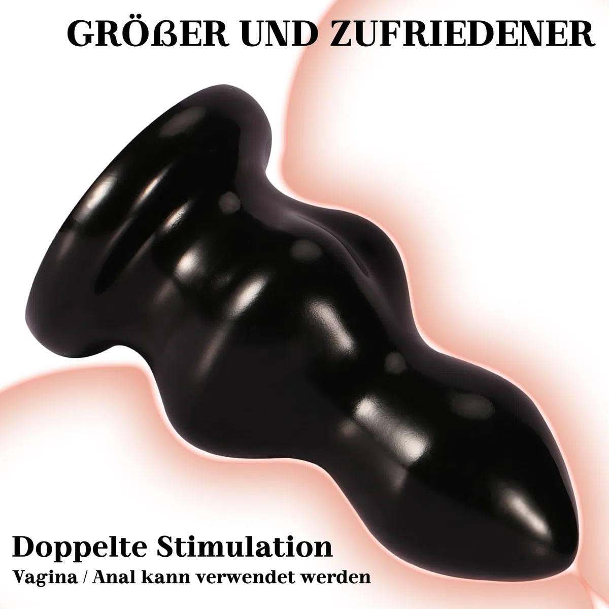 BDSMAGE Consolador Anal con Ventosa, Tapón Anal Dilatador Anal Juguete Sexual para Parejas, Ano Masturbatore Juguete Sexual Erótico para Hombres y Parejas (XL)