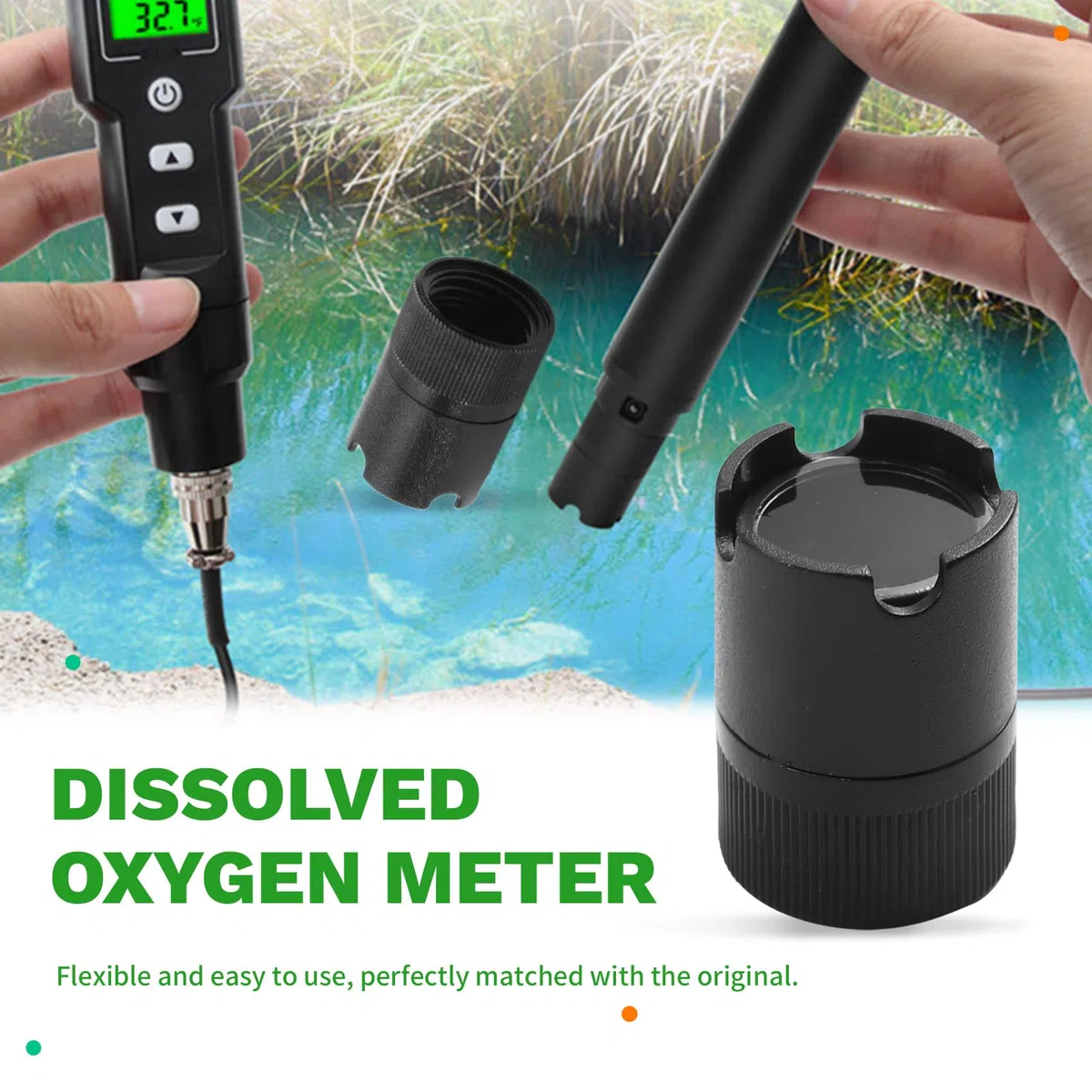 DO9100 Medidor de Oxígeno Disuelto Juego de Reemplazo de 5 Piezas de Membrana Permeable Al Oxígeno