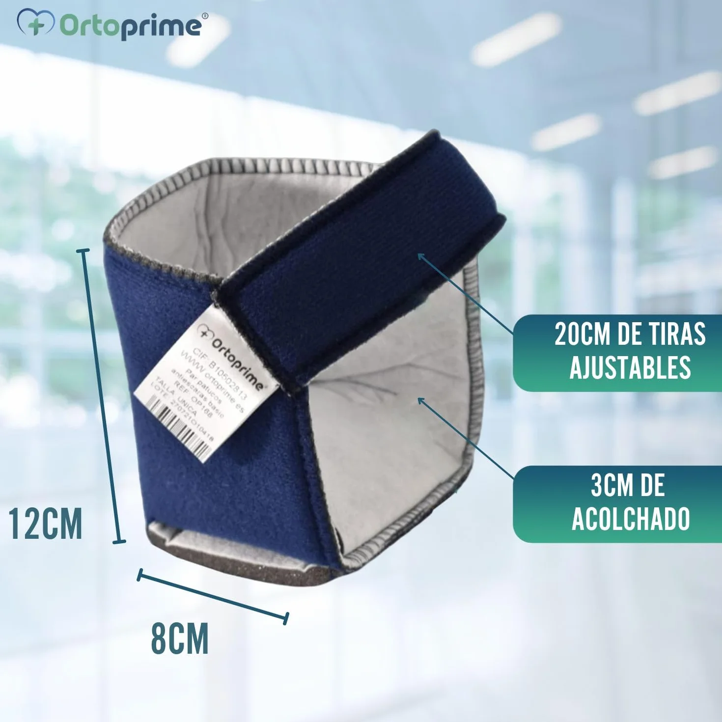 OrtoPrime PACK 2 Patucos Antiescaras Confort - Protector talones y codos - Taloneras anti rozaduras Pies - Cojín para Alivio de la Presión