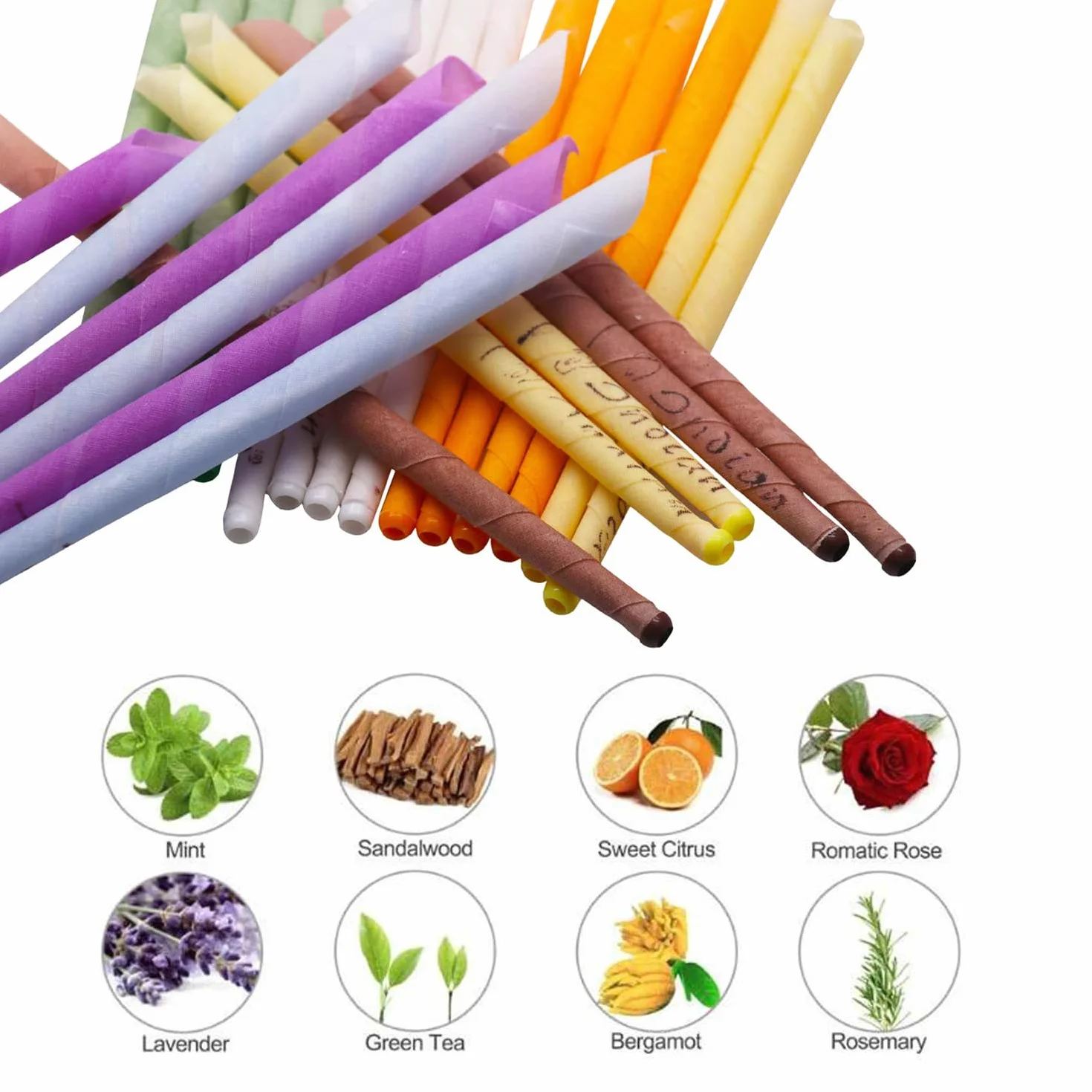 32 velas de oreja, conos de vela de cera de abejas - kit de vela de oreja para eliminar la cera de oreja con cera de abejas orgánica natural (32)