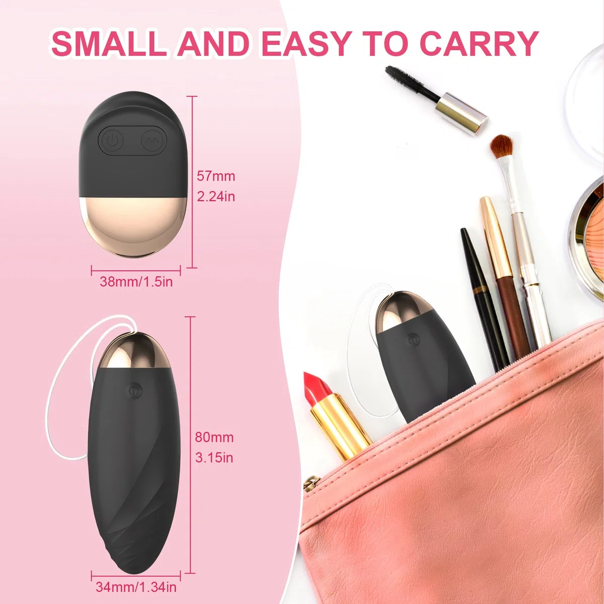 Vibrador Oziral con control remoto y 10 modos de vibración para el punto G y el clítoris. Un vibrador con control remoto para mujeres. Un juguete sexual para parejas y mujeres. Recargable. Negro
