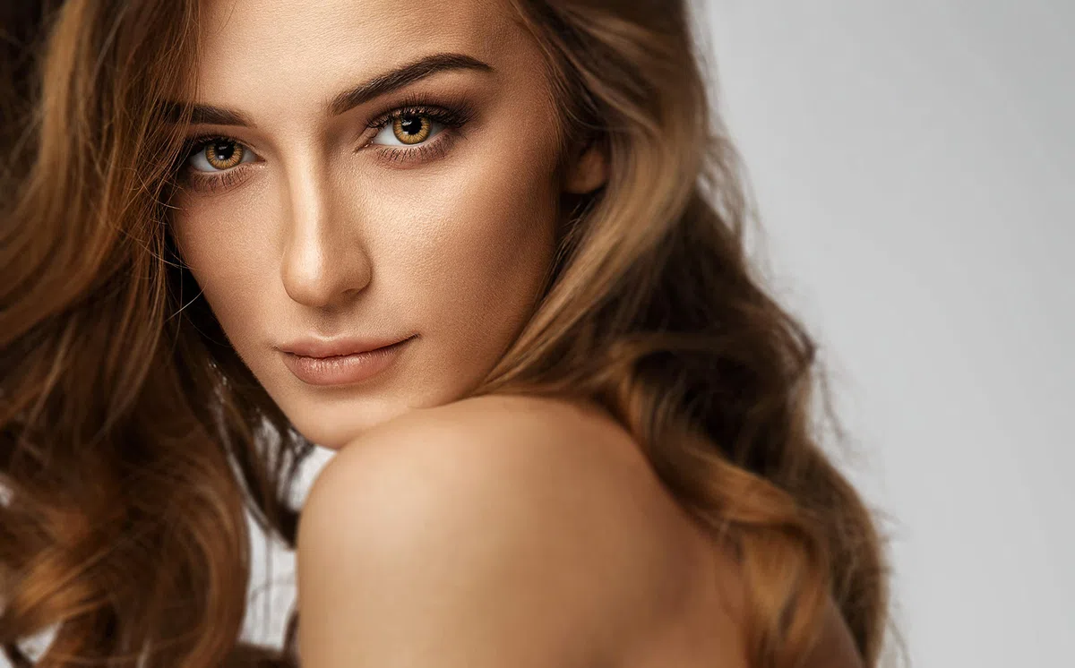 aricona Kontaktlinsen – Orange Lilly: Lentes de contacto marrón - Lentes de contacto de color marrón natural sin dioptrías puede utilizarse durante 12 meses, 2 piezas