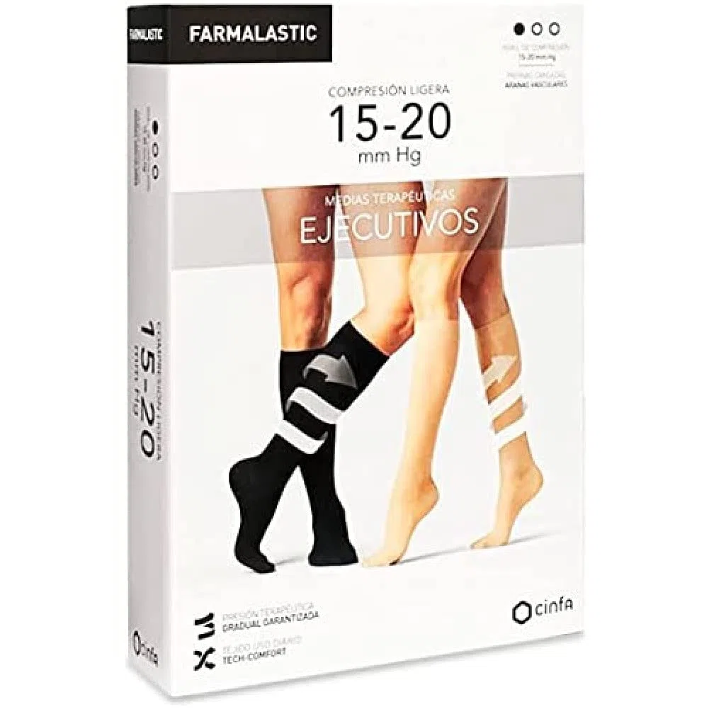 FARMALASTIC MEDIA CORTA LIGERO MUJER NEGRO TM