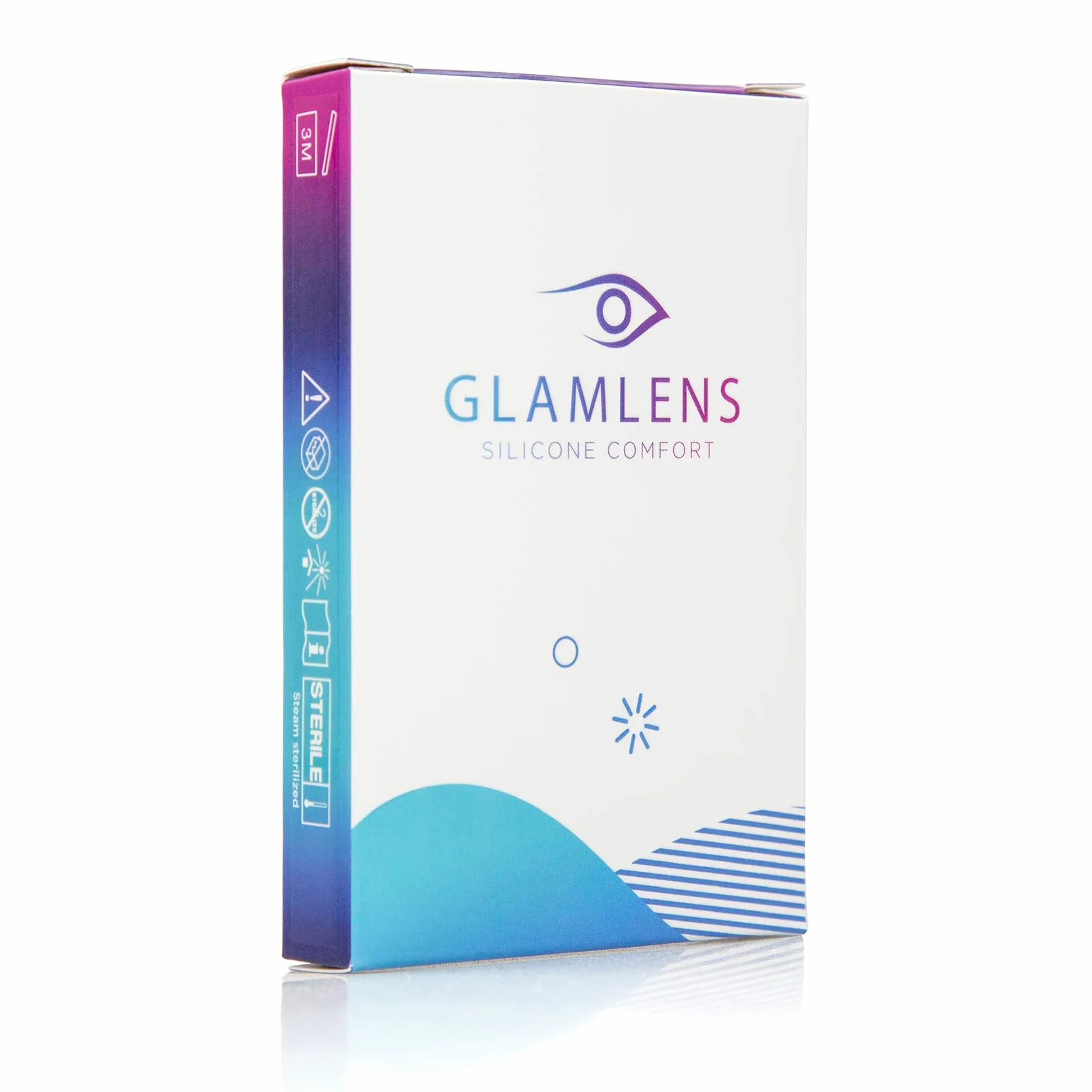 GLAMLENS lentillas de colores verdes Alice Green + contenedor. 1 par (2 piezas) - 90 Días - Sin Graduación - 0.00 dioptrías - blandos - Lentes de contacto verde de hidrogel de silicona