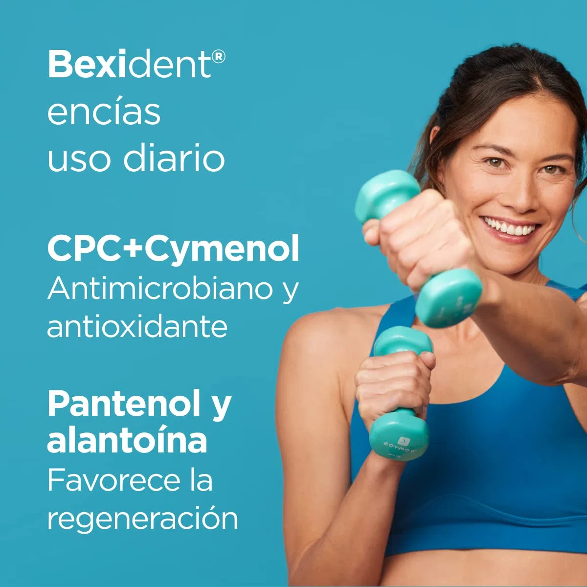 ISDIN Bexident Encías Uso Diario Colutorio con CPC + Cymenol, Pack ahorro 20% Gratis, 2 x 500ml, El embalaje puede variar