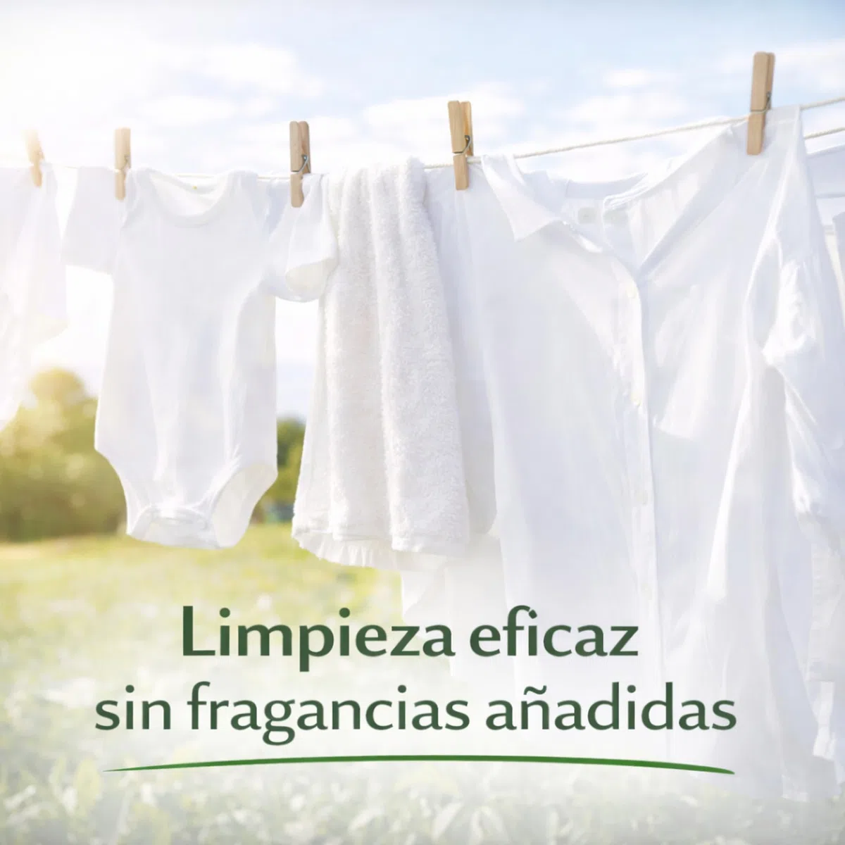 Detergente Líquido Hipoalergénico 5 Litros Sin Perfume – Más de 100 Lavados – Fórmula Suave para Piel Sensible y Bebé – Apto para Ropa Blanca y Color