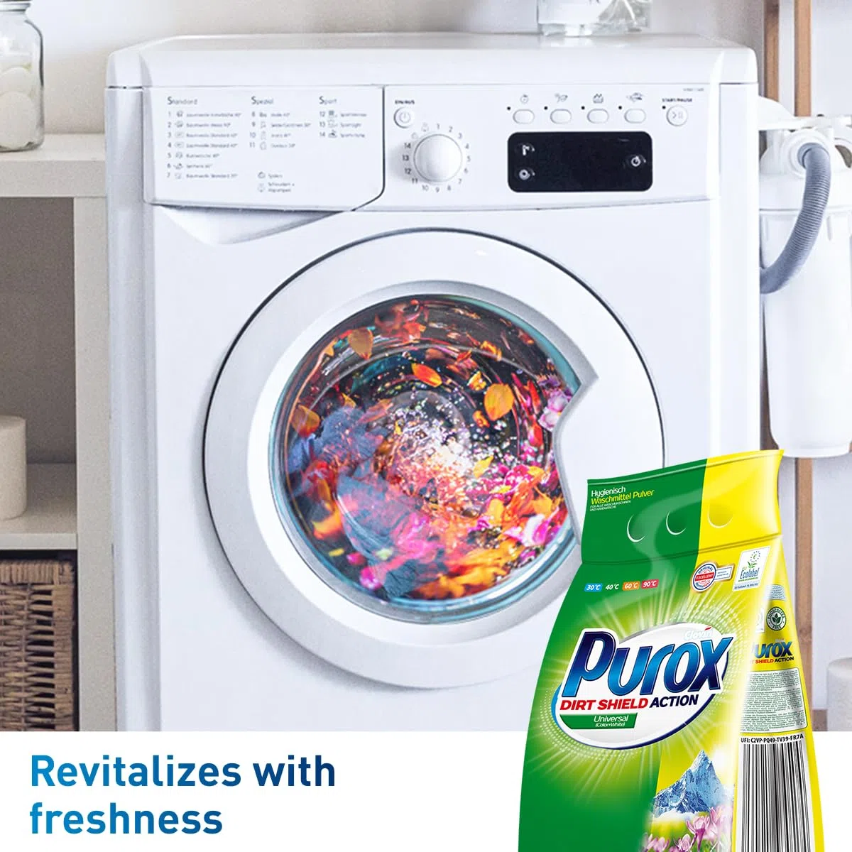 PUROX UNIVERSAL Detergente Lavadora Polvo en bolsa (142 Lavados) – para todo tipo de tejidos, elimina manchas, ecológico, protege contra la cal, 10 kg
