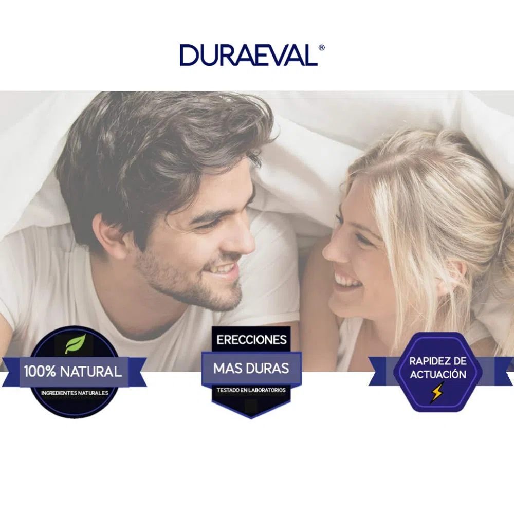 Duraeval Potenciador sexual masculino estimula tus relaciones de pareja (15 pastillas)