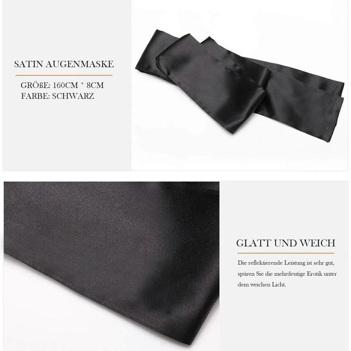 BDSMYEE Máscara de bondage SM con correas de satén, ajustable y elástica para juegos de rol, de cuero, ideal para parejas, hombres y mujeres