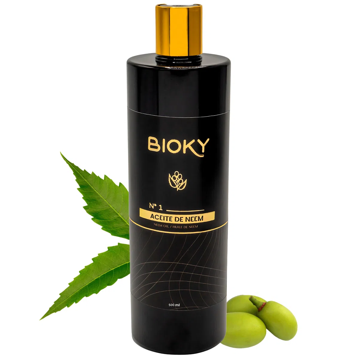 Aceite de Neem para la Piel 500ml - Aceite Vegetal Prensado en Frío | Cuerpo, Piel, Cabello | Prensado en Frío | Olor Característico Neem (500 ml)