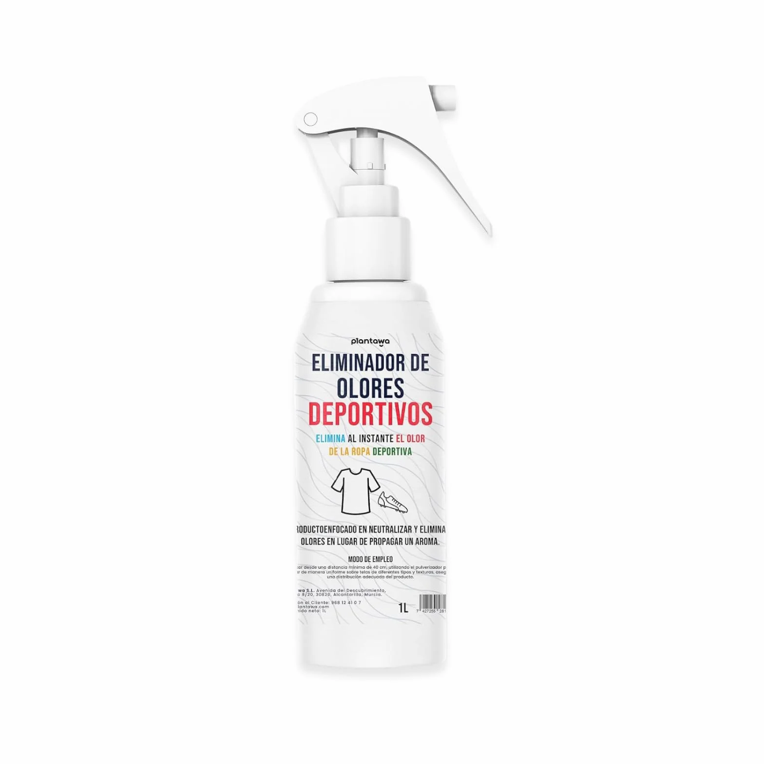 Eliminador de Olores Deportivos 1L Neutralizador de Ropa y Calzado Spray