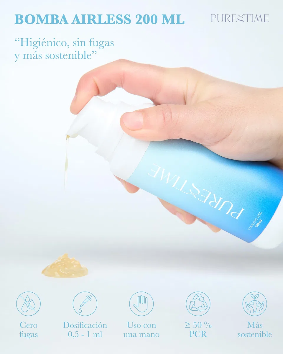 Gel frio piernas Cansadas y Cuerpo –Ideal Embarazo y Deporte. Efecto Refrescante PROLONGADO- Hidrata y Relaja con Aloe Vera, Árnica, Mentol. TESTADO DERMATOLÓGICAMENTE. Hecho en España.