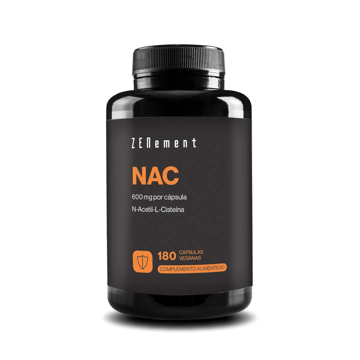NAC N-Acetil-Cisteína 600 mg - 180 Cápsulas Veganas | Suministro para 6 Meses | Alta Pureza y Biodisponibilidad | Libre de Aditivos | Vegano | Zenement