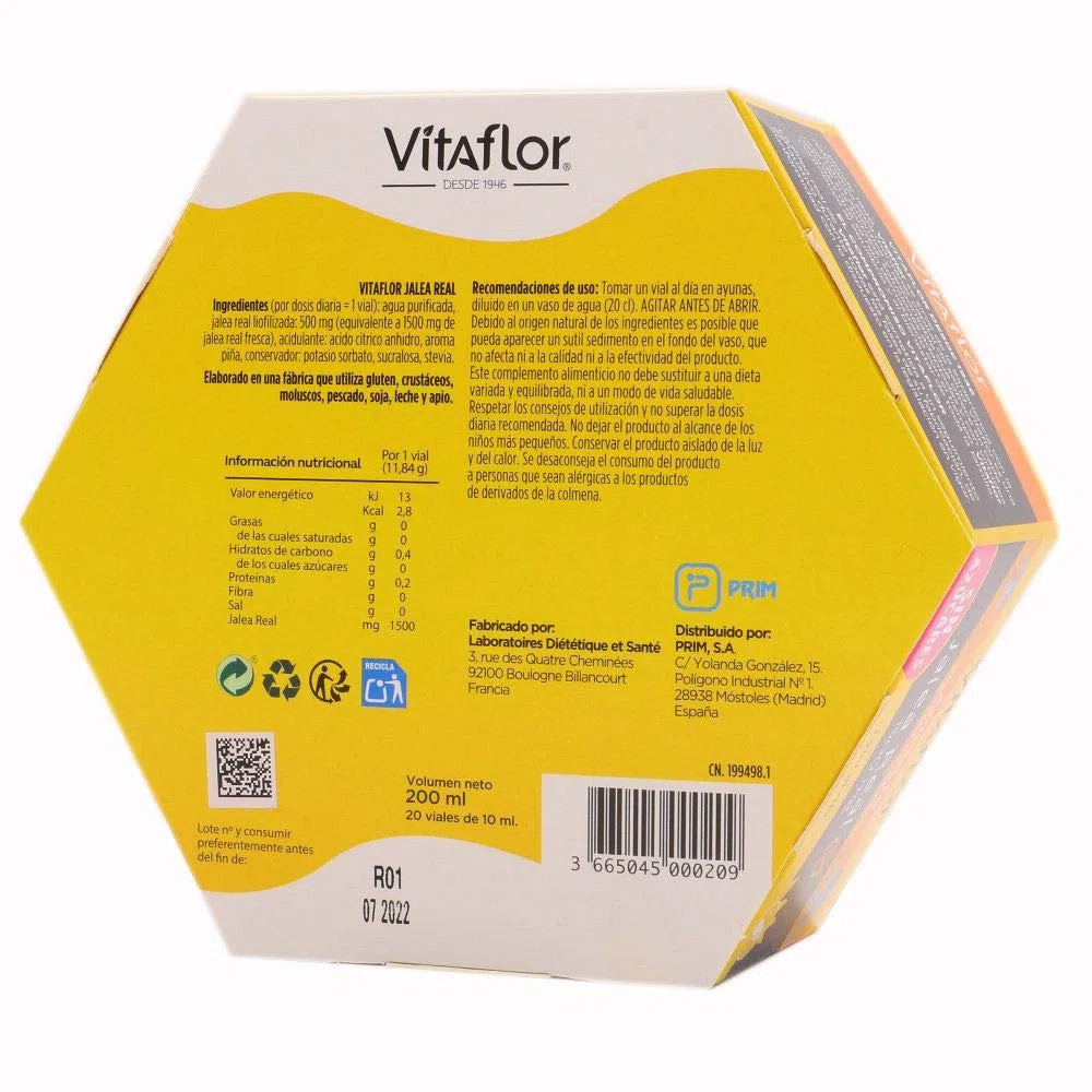 VITAFLOR JALEA REAL 1500mg. 20viales