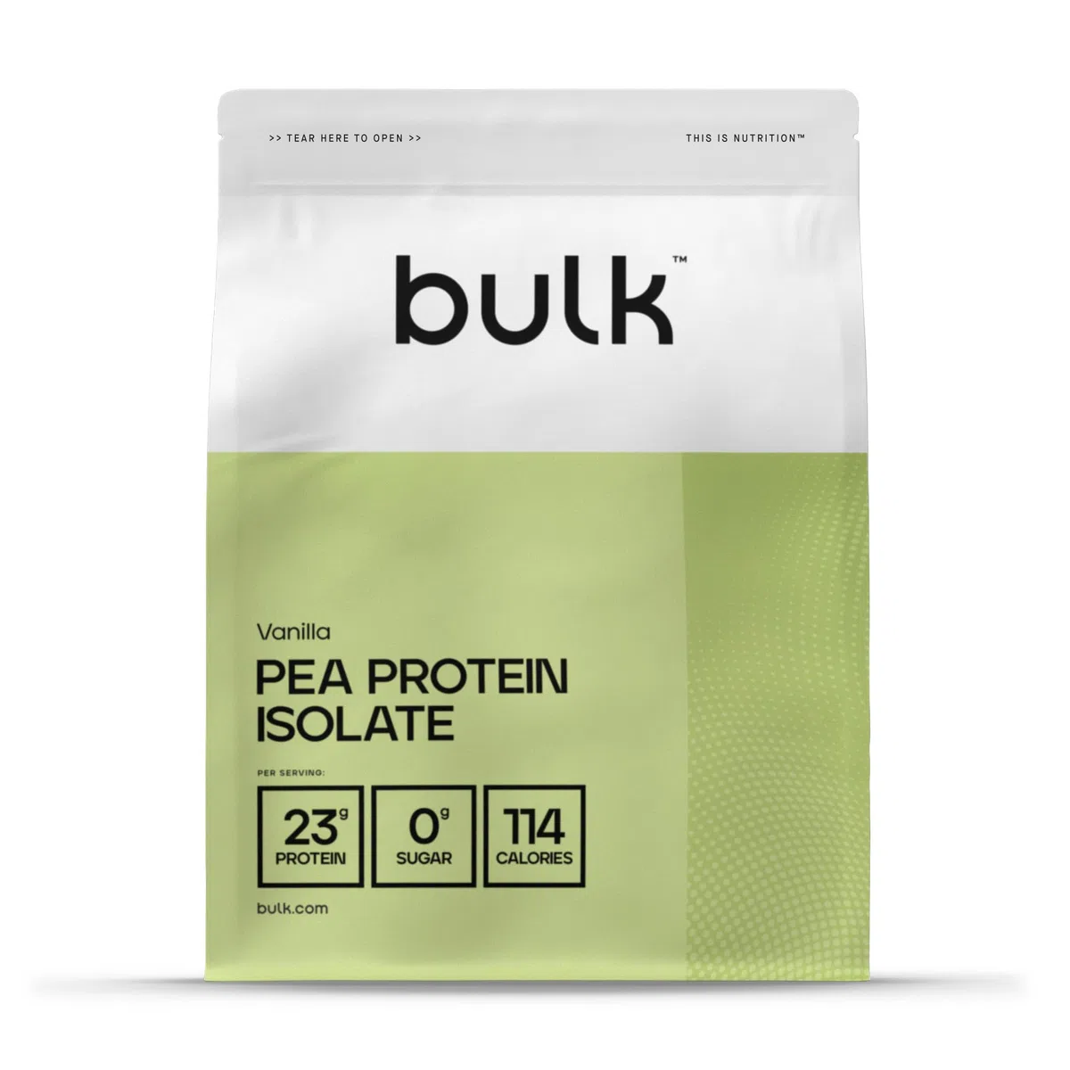 Bulk Proteína de Guisante Aislada, Vainilla, 1 kg, 33 dosis