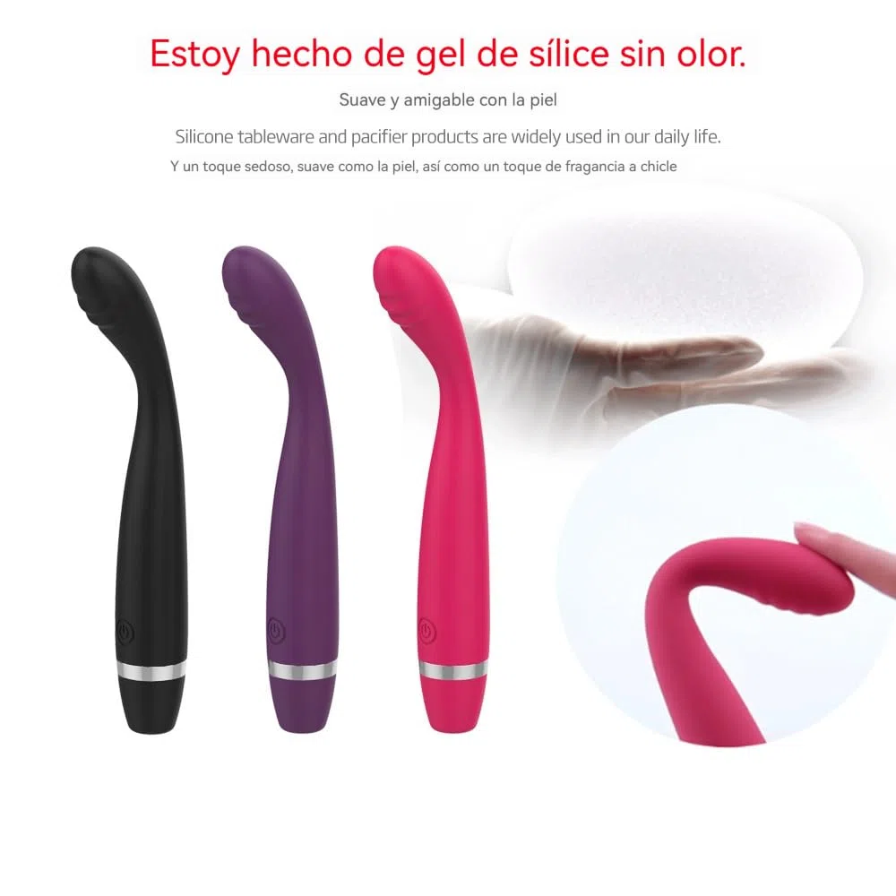 Masajeador suelo Pélvico Punto G – Juguete Sexual Ergonómico y Versátil para Autoestimulación - Cabeza Angulada y Diseño Elegante - Color Rosa