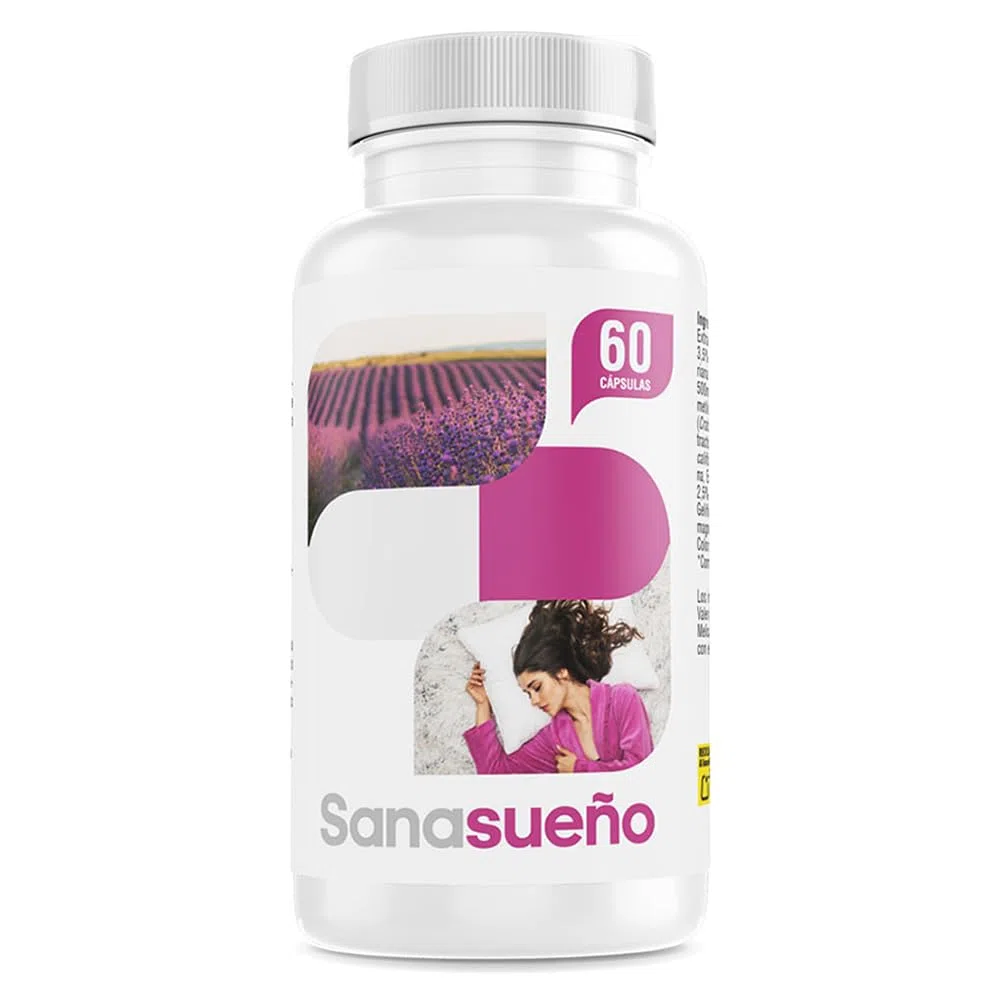 Melatonina 1,9 mg con Valeriana,Pasiflora,Espino Blanco,Melisa y Amapola de California|Suplemento para Dormir-Favorece el Descanso -Acción Rápida| 60 Cápsulas Veganas | Sin Gluten ni Lactosa-SANACAPS
