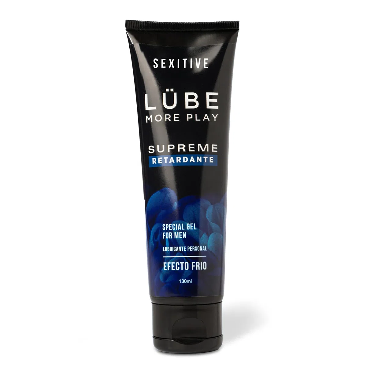 Lubricante Masculino Lube Supreme Efecto Frio. Sensación de fuerza y resistencia, para prolongar el ritmo y la intensidad. Disfruta más tiempo, con una sensación de firmeza duradera - 130ml