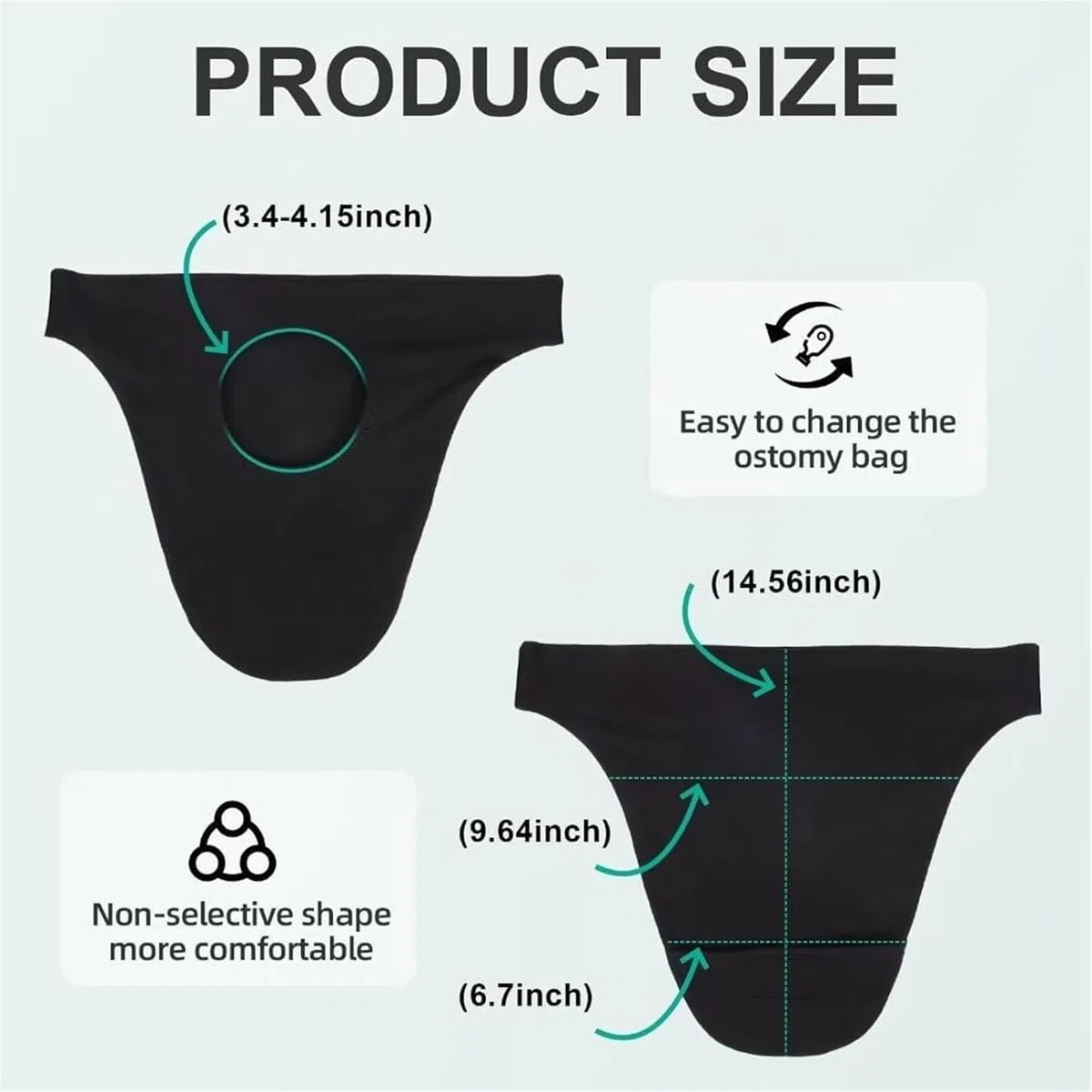Cinturón de ostomía, suministros para ostomía, cinturón de colostomía cómodo y discreto, fundas de soporte para bolsas de ostomía para hombres y mujeres, para deportes y vida diaria