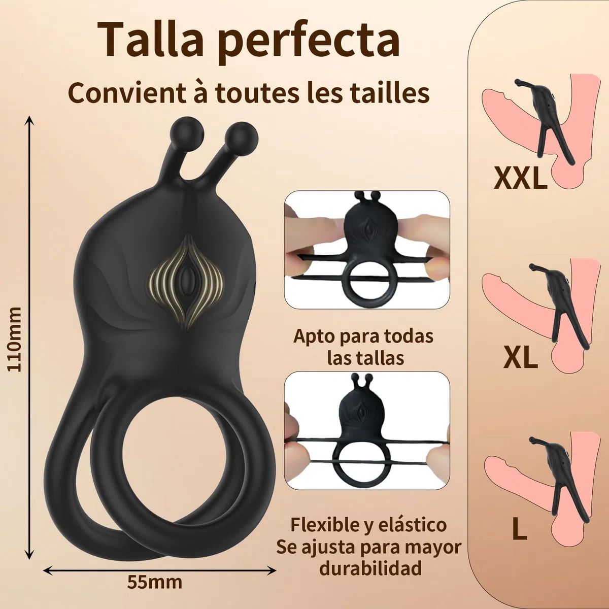 Juguetes Eróticos para Pareja Sexuales Anillo Vibradorador Pene Clítoris Mujer Juguetes Eróticos 10 Modos Vibrador Mando Distancia Vibrador Anillo Pene Masculino Ereccion Juguetes Sexuales Hombre