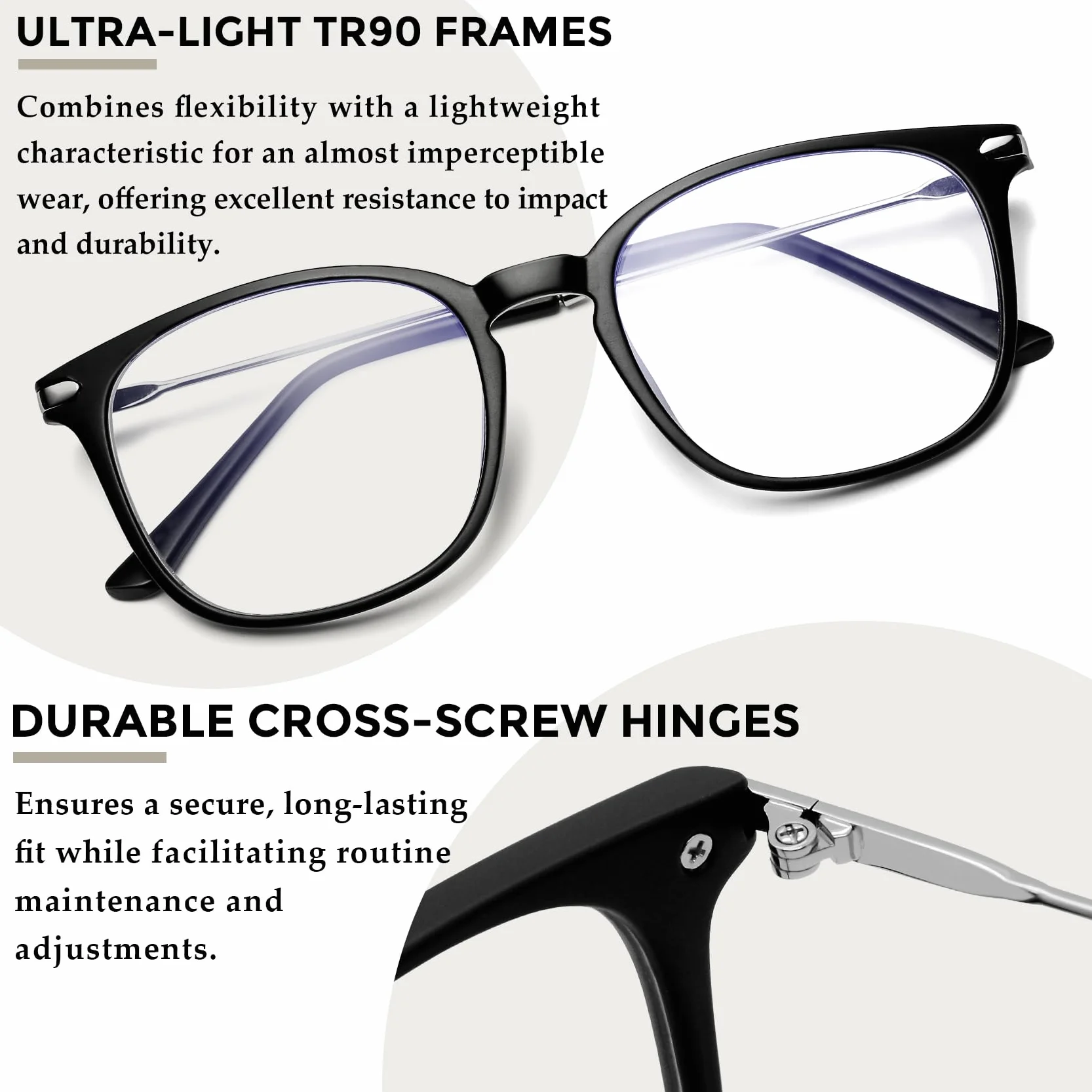 KANASTAL Gafas Luz Azul Fotocromáticas TR90 – Montura Ultraligera para Ordenador, Gaming y Exterior – Reduce Cansancio Visual