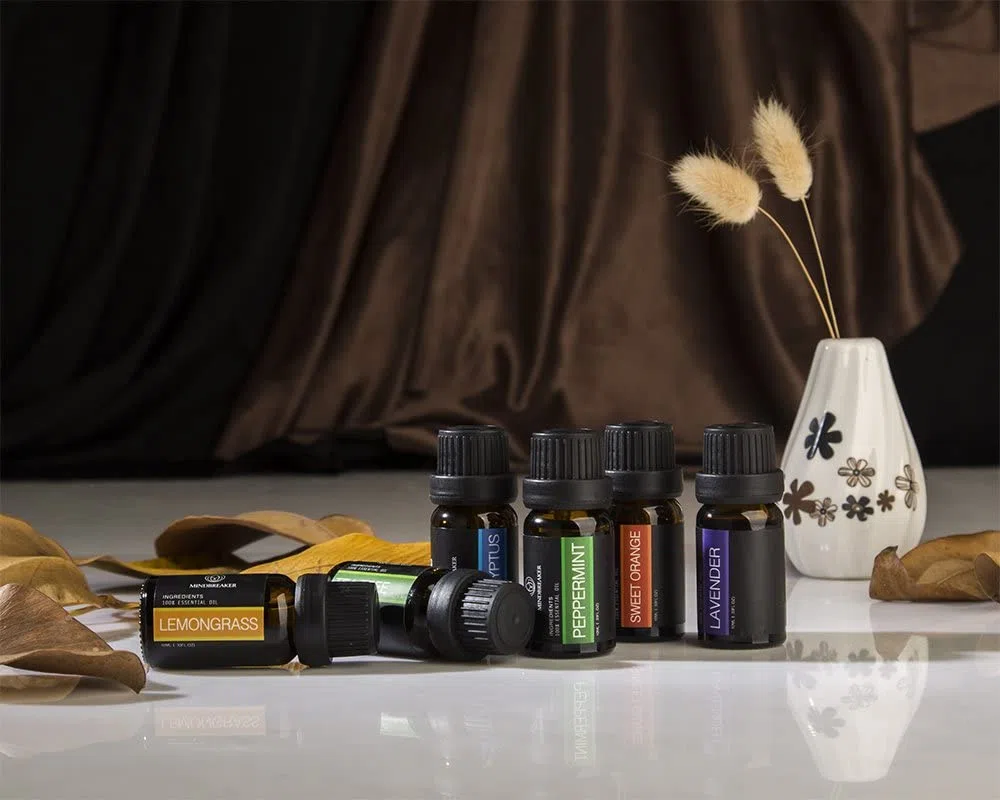 Aceite esencial aromaterapia Set incluye parte superior 6 Set de regalo: lavanda, Naranja Dulce, menta, árbol de té, citronela, eucalyptus-100% Pure