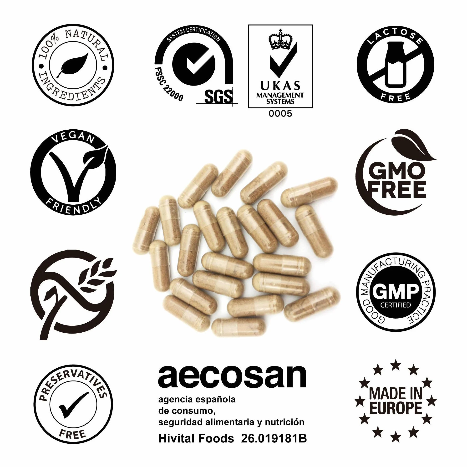 Tribulus Terrestris 2250 mg. 180 cápsulas veganas para 2 meses de tratamiento. Extracto Natural con 90% Saponinas con alto principio activo. Fabricado en España por HIVITAL
