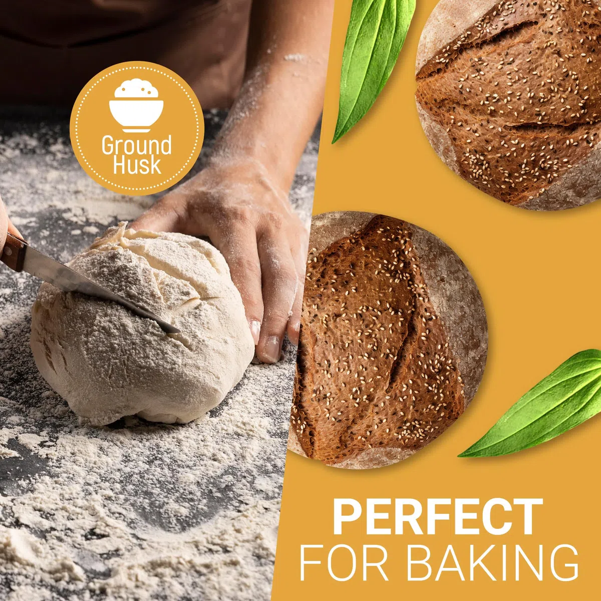 Psyllium Husk Powder de NKD Living (500g) | Probado para metales pesados, microorganismos y más de 500 pesticidas