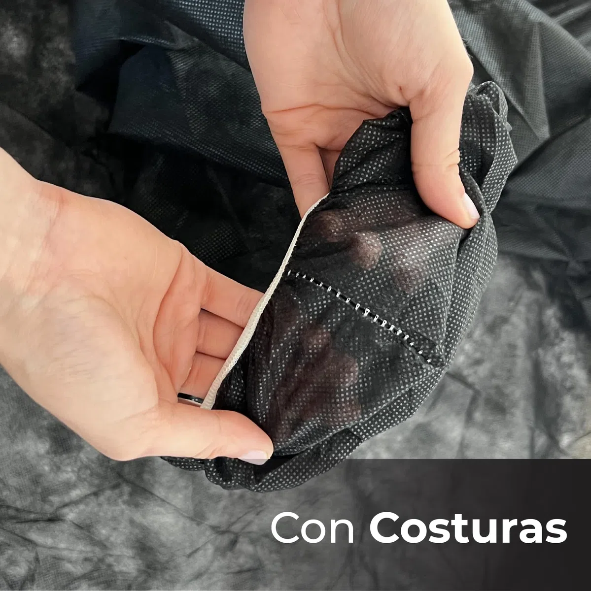 Sábanas de TNT Desechables Ajustables | 95 x 220 cm, Color Negro | Sábanas Desechables para Camillas (10 unidades)