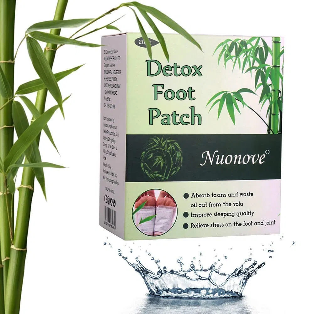 Parches Detox para Pies, Parches para Pies, Parches Pies Desintoxicacion, Apósito detox para el pie, Eliminan Toxinas Cuerpo Mejoran Sueño, Alivio del Dolor, 20pc