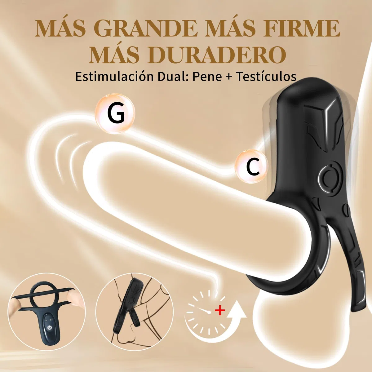 juguetes eróticos para pareja sexuales anillo vibradorador pene clítoris anillo vibrador 9 Modos juguetes sexuales hombre pareja Cock Ring vibrador mando distancia masturbador masculino