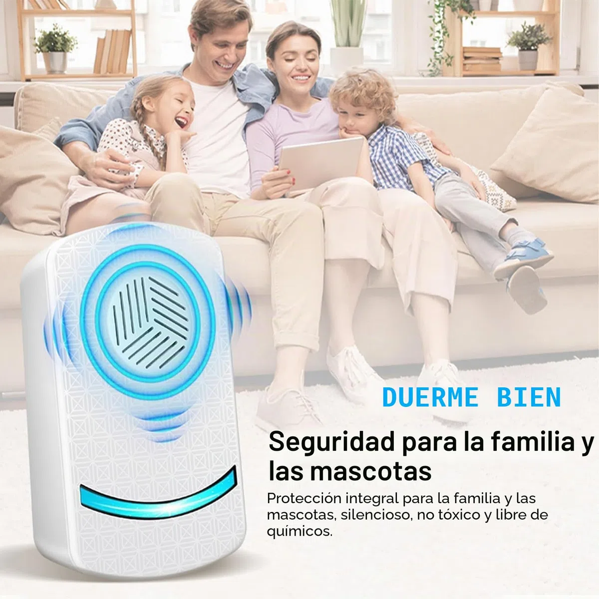 Repelente Ultrasónico de Plagas, 6 Pack Electrónico Repelente Mosquitos Control de Plagas, Repelente Ultrasónico Ratas Repelente para Anti Mosquitos, Ratones, Arañas, Moscas, Cucarachas